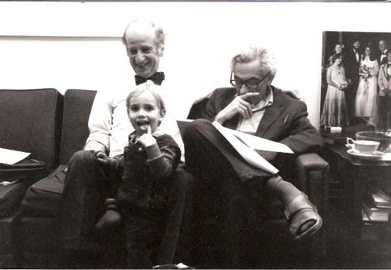 Professor Moser with Mathematician Paul Erdos and son Adam in 1984. Photo courtesy of Paula Moser.